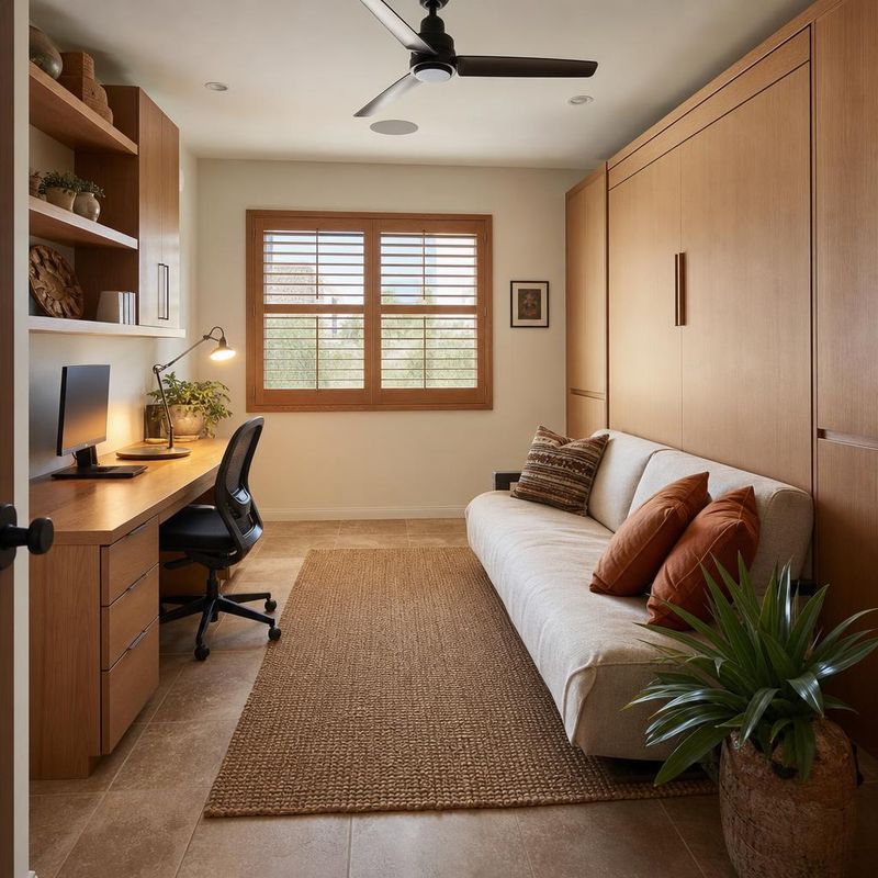 Casita flex room used as an office