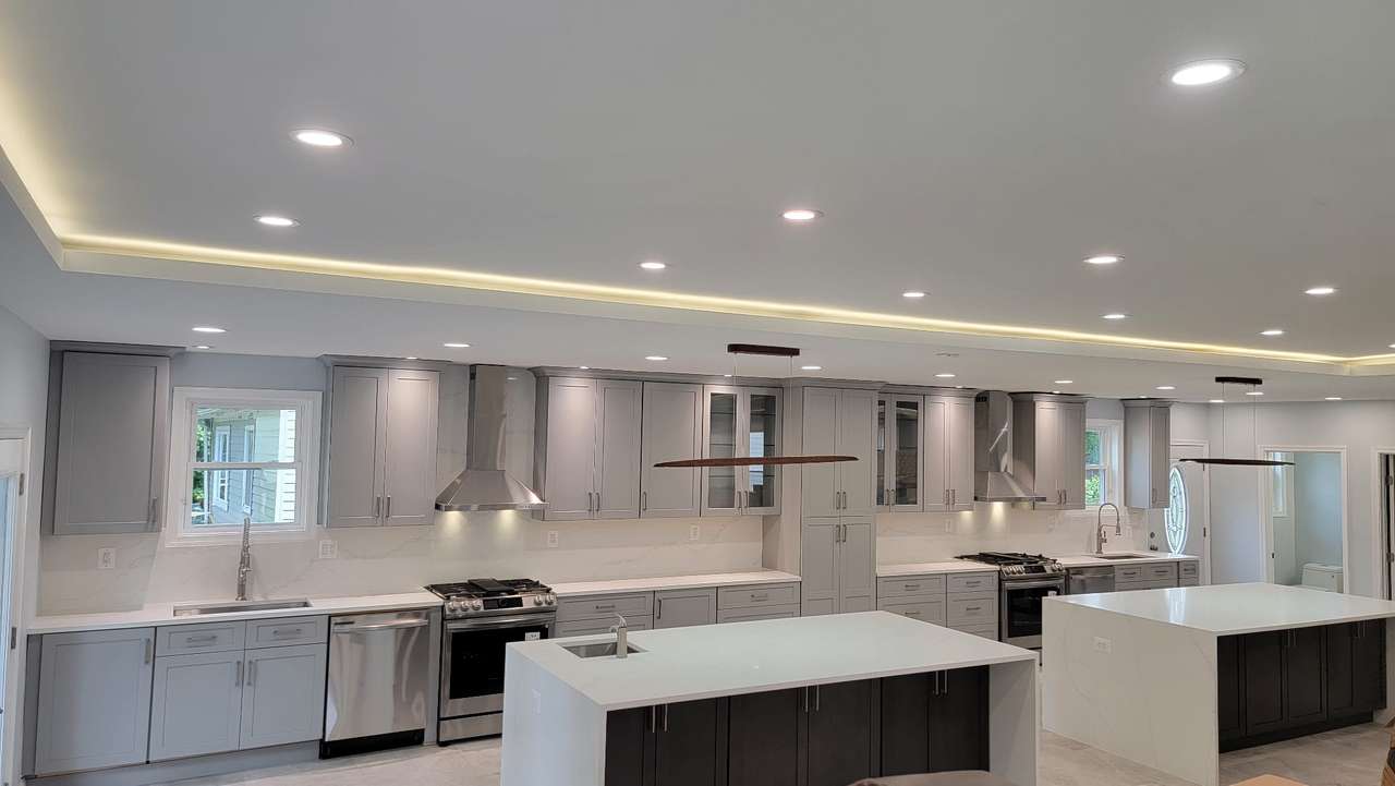 Wide view of the completed DYS kitchen remodel